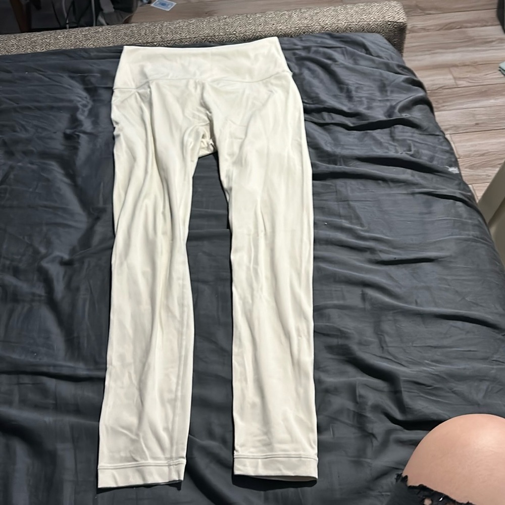 White womens leggings